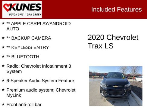 Used 2020 Chevrolet Trax LS image 2