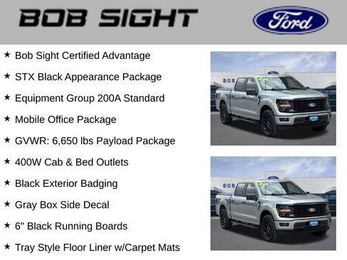 Used 2024 Ford F150 STX w/ STX Black Appearance Package AWD/4WD image 3