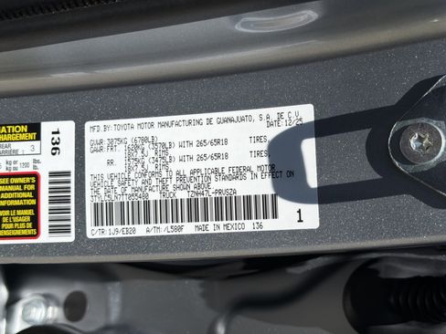 Used 2026 Toyota Tacoma Limited AWD/4WD image 33