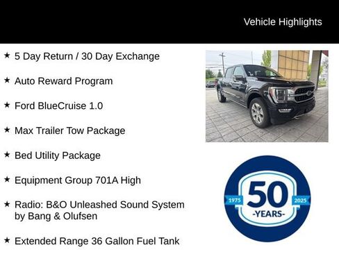 Used 2023 Ford F150 Platinum w/ Equipment Group 701A High AWD/4WD image 7