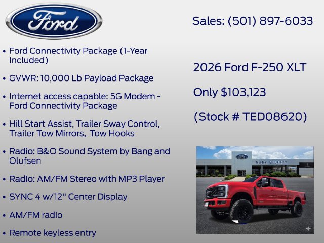 New 2026 Ford F250 XLT w/ XLT Premium Package AWD/4WD image 28