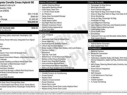 Used 2026 Toyota Corolla Cross AWD Hybrid w/ Moonroof Package image 41