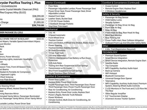 Used 2017 Chrysler Pacifica Touring-L Plus FWD image 21