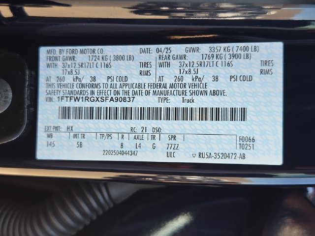 Certified 2025 Ford F150 Raptor AWD/4WD image 35