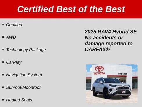 Certified 2025 Toyota RAV4 SE w/ Weather Package AWD/4WD image 36