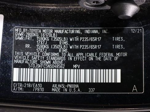 Used 2022 Toyota Sienna XLE image 50