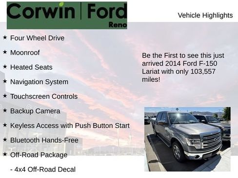 Used 2014 Ford F150 Lariat w/ Equipment Group 502A Luxury AWD/4WD image 4