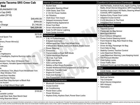 Certified 2025 Toyota Tacoma SR5 AWD/4WD image 61