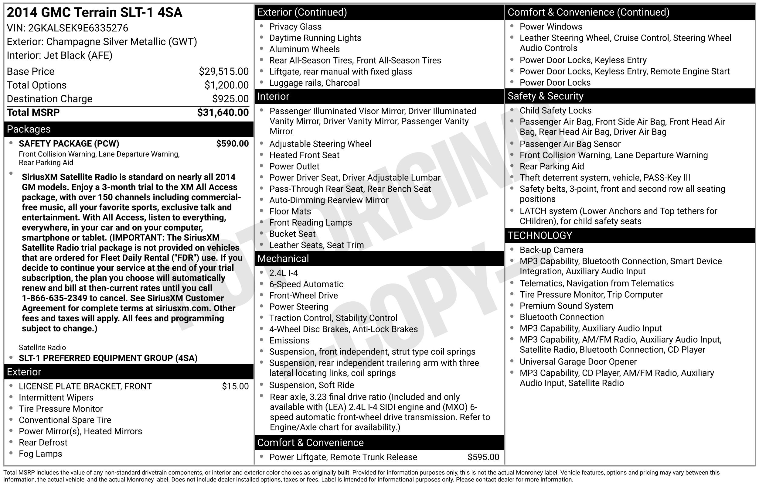 Used 2014 GMC Terrain SLT w/ Safety Package FWD image 43