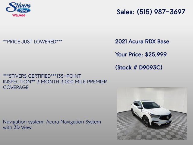 Used 2021 Acura RDX w/ Advance Package AWD/4WD image 8