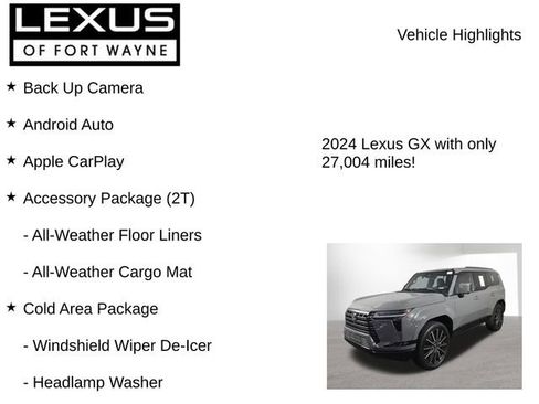Used 2024 Lexus GX 550 w/ Accessory Package (2T) AWD/4WD image 8