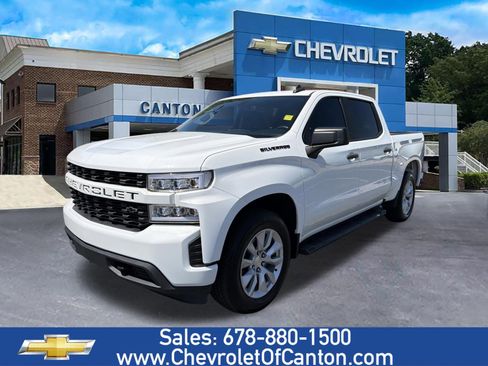 Used 2022 Chevrolet Silverado 1500 Custom w/ LPO, Dark Essentials Package RWD image 1