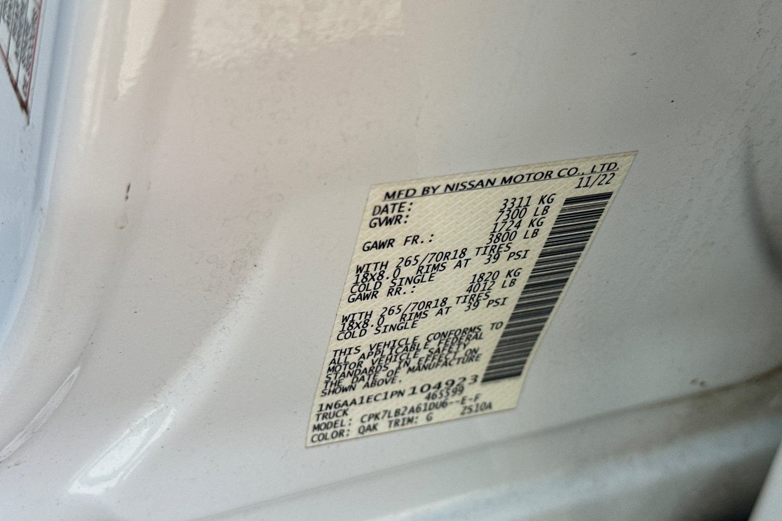Used 2023 Nissan Titan SV AWD/4WD image 35