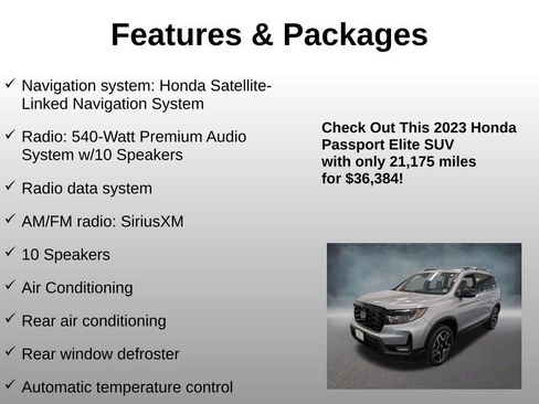 Certified 2023 Honda Passport Elite image 8