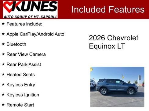 New 2026 Chevrolet Equinox LT w/ LPO, Floor Liner Package image 3