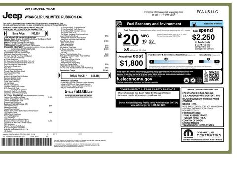 Used 2018 Jeep Wrangler Unlimited Rubicon image 9