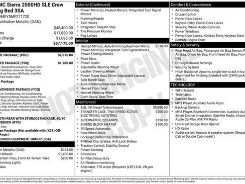 Used 2021 GMC Sierra 2500 SLE w/ SLE Value Package; AWD/4WD image 41