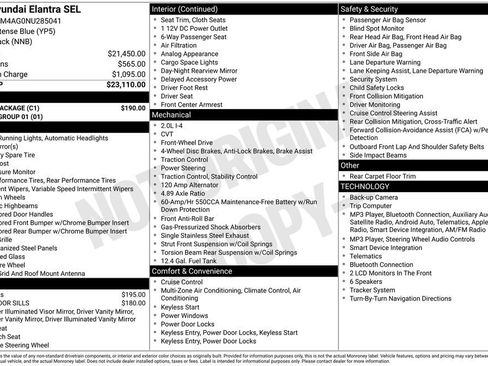 Used 2022 Hyundai Elantra SEL w/ Cargo Package FWD image 5