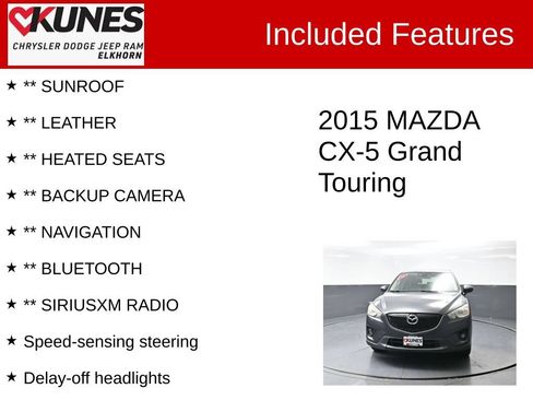 Used 2015 MAZDA CX-5 Grand Touring AWD/4WD image 3