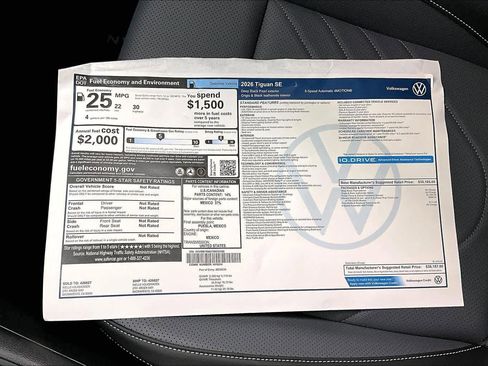 New 2026 Volkswagen Tiguan SE image 35