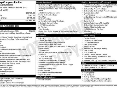 Used 2020 Jeep Compass Limited image 26