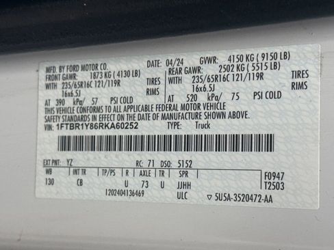 Used 2024 Ford Transit 250 Low Roof w/ Exterior Upgrade Package image 29