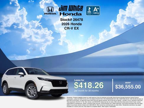 New 2026 Honda CR-V EX image 3