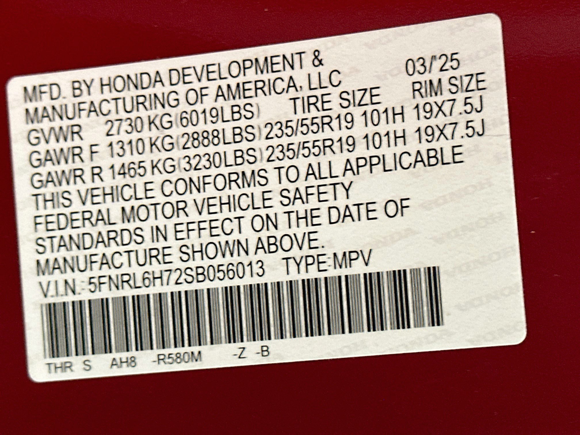 Used 2025 Honda Odyssey Sport-L image 12