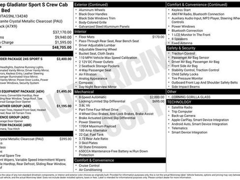 Used 2022 Jeep Gladiator Sport image 1