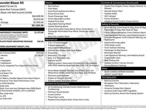 New 2026 Chevrolet Blazer RS w/ Driver Confidence II Package AWD/4WD image 46