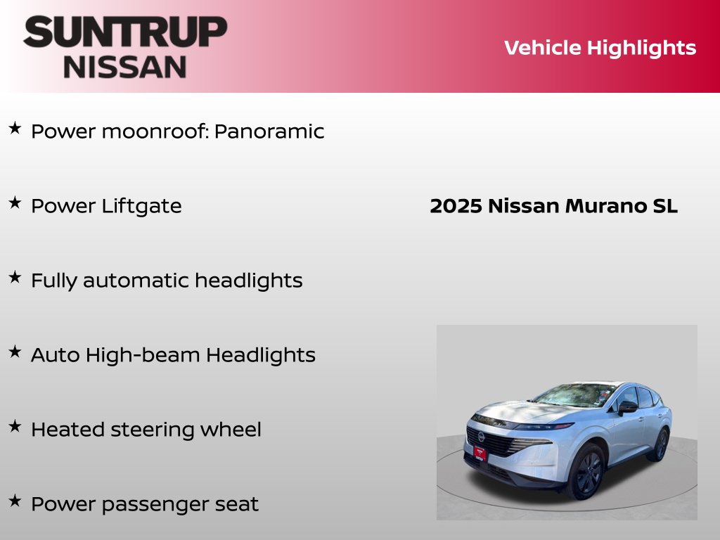 Certified 2025 Nissan Murano SL AWD/4WD image 16