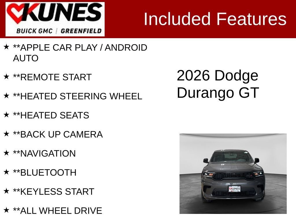 Used 2026 Dodge Durango GT AWD/4WD image 2