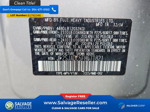 Used 2015 Subaru Forester 2.5i Premium w/ All-Weather Package AWD/4WD image 16
