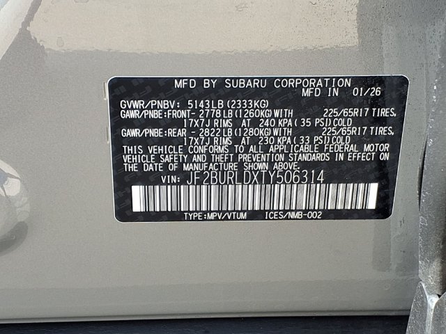 Certified 2026 Subaru Outback Wilderness AWD/4WD image 10