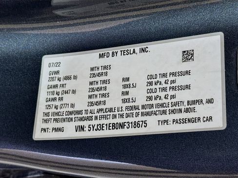 Used 2022 Tesla Model 3 Long Range AWD/4WD image 37