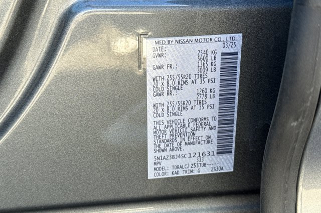 Certified 2025 Nissan Murano SV FWD image 35