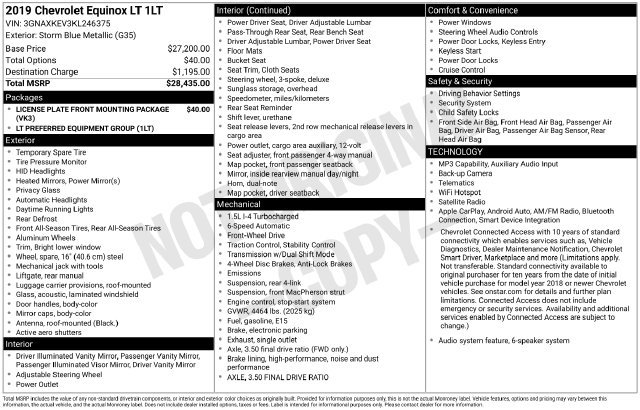 Used 2019 Chevrolet Equinox LT FWD image 5