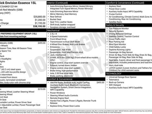Used 2019 Buick Envision Essence image 41