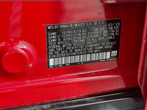 Used 2024 Honda HR-V EX-L image 12