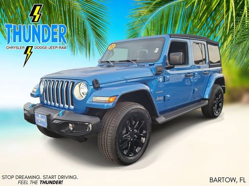 Used 2022 Jeep Wrangler Unlimited Sahara 4xe w/ Cold Weather Group image 2