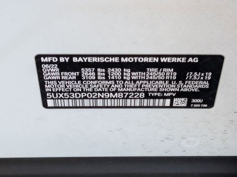 Certified 2022 BMW X3 xDrive30i w/ Premium Package 2 image 41