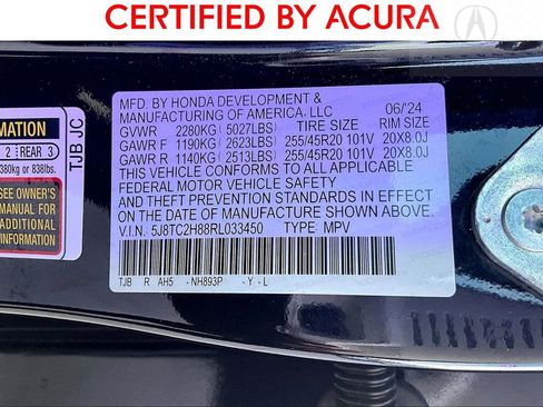 Certified 2024 Acura RDX AWD w/ A-Spec & Advance Pkg image 43