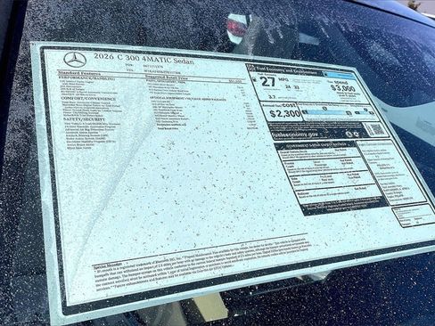New 2026 Mercedes-Benz C 300 4MATIC Sedan image 12