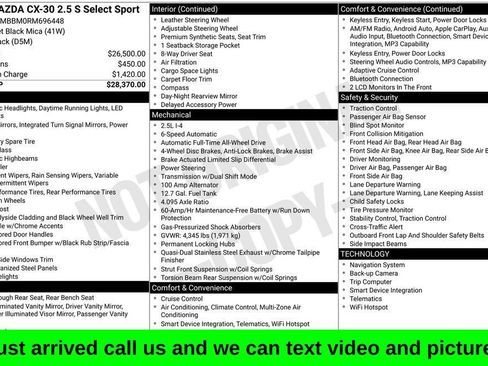 Used 2024 MAZDA CX-30 AWD 2.5 S w/ Select Sport Pkg image 1