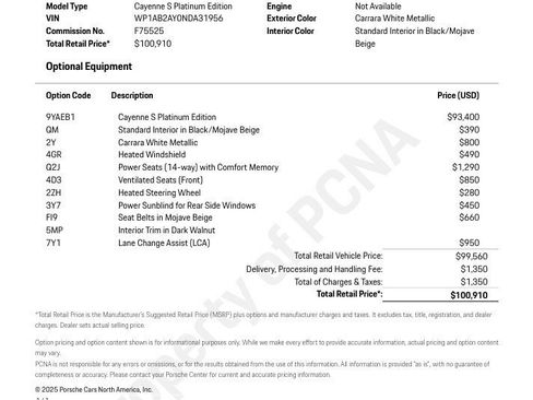 Used 2022 Porsche Cayenne S Platinum image 24