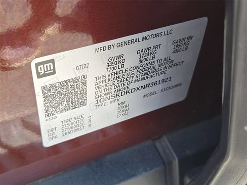 Certified 2022 Chevrolet Suburban Z71 AWD/4WD image 26