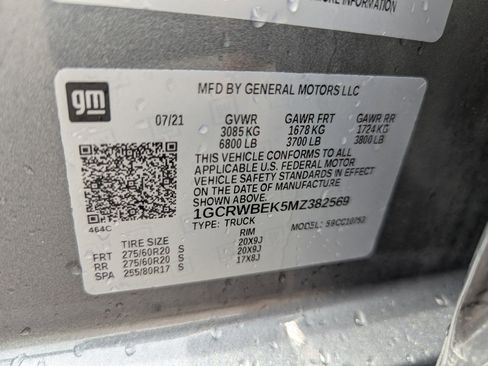 Used 2021 Chevrolet Silverado 1500 Custom image 16