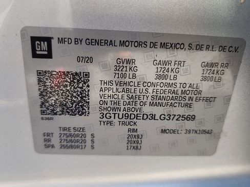 Certified 2020 GMC Sierra 1500 SLT w/ SLT Premium Package AWD/4WD image 32