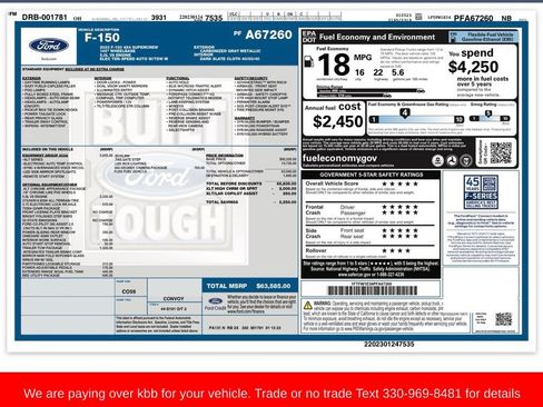 Used 2023 Ford F150 XLT w/ Equipment Group 302A High AWD/4WD image 33