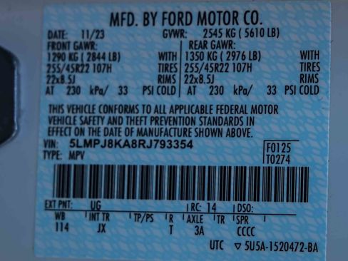 Used 2024 Lincoln Nautilus Reserve w/ Equipment Group 202A image 31